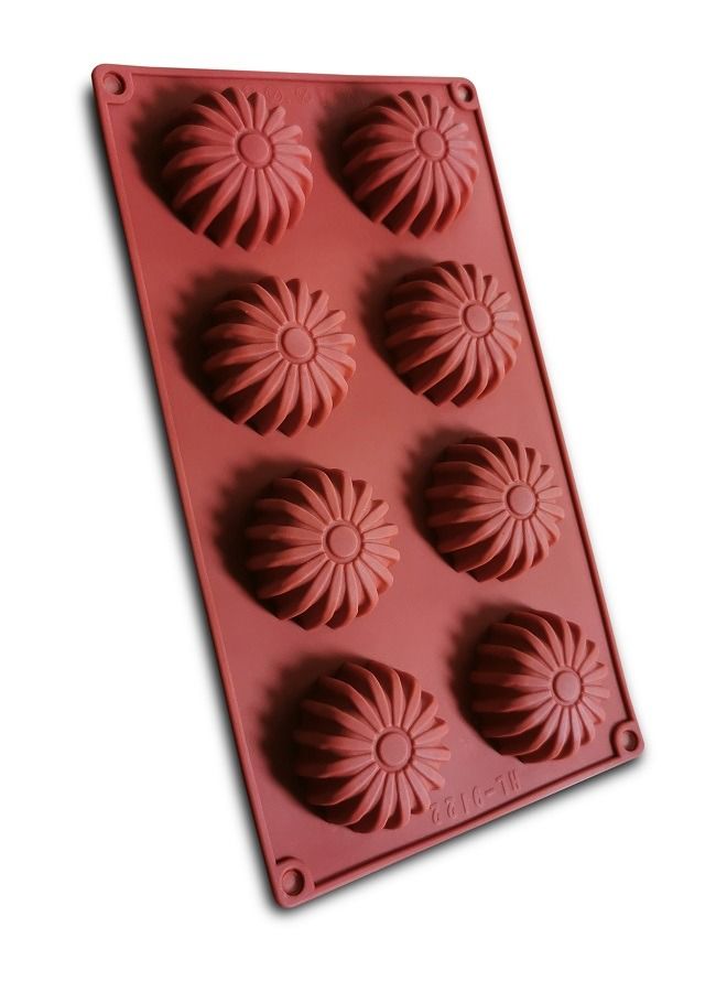 8 Cavity Flower Shape  Chocolate  Cake Soap Candy DIY Fondant Mould  - Image 4