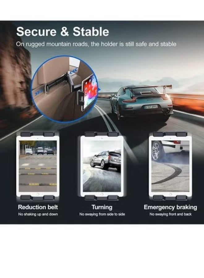 Tablet Holder for Car,ipad Car Holder Back Seat,Road Trip Essentials for Kids or Adults,Suitable for 4-12.9" Devices, Tablet Stand,Adjustable Distance,Rotating Screen - Image 5