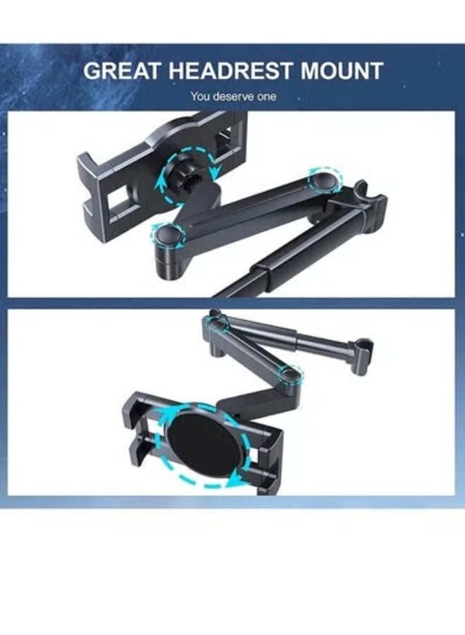 Tablet Holder for Car,ipad Car Holder Back Seat,Road Trip Essentials for Kids or Adults,Suitable for 4-12.9" Devices, Tablet Stand,Adjustable Distance,Rotating Screen - Image 4