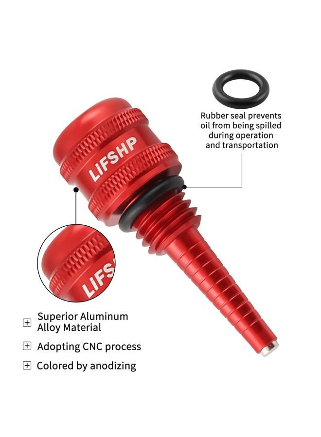 LIFSHP Aluminum Alloy Magnetic Oil Dipstick,for Small Inverter Generators Compatible with Wen 55201 Yamaha Predator 2000 Westinghouse Champion Ai Power Generac Pulsar-Red - Image 4