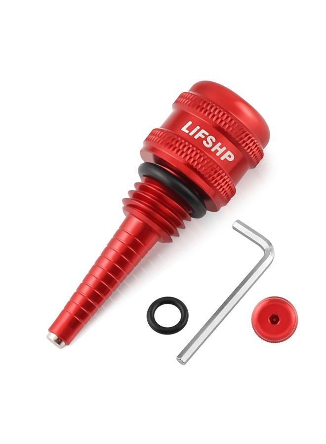 LIFSHP Aluminum Alloy Magnetic Oil Dipstick,for Small Inverter Generators Compatible with Wen 55201 Yamaha Predator 2000 Westinghouse Champion Ai Power Generac Pulsar-Red - Image 1