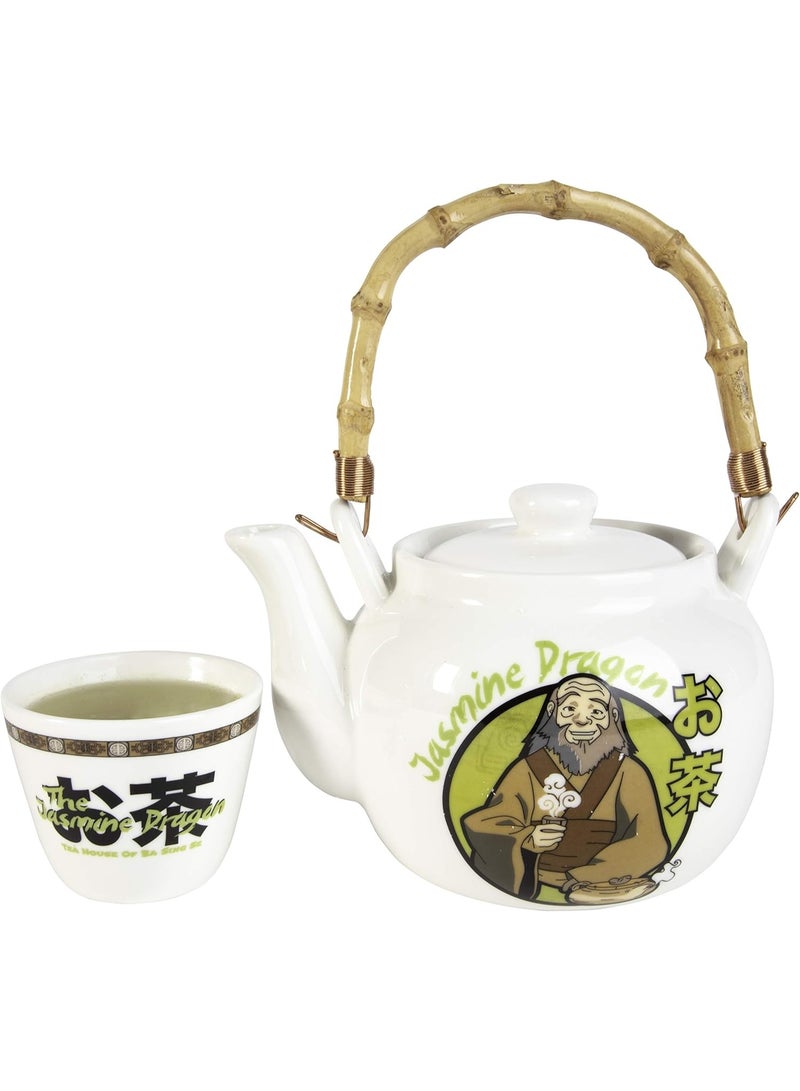 SCS Direct Avatar: The Last Airbender The Jasmine Dragon Tea Set - Ceramic Teapot & Tea Cup - Avatar Gift for Adults, Men, Women, Fathers Day - Image 1