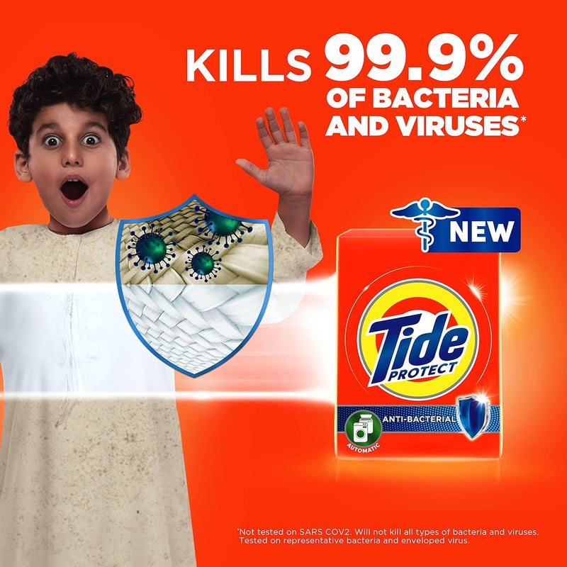 Tide Protect Antibacterial Laundry Detergent 6.25Kg - Image 3