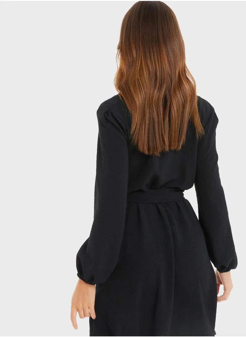 QUIZ Button Down Pocket Detail Dress