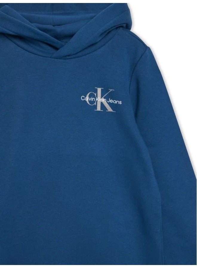 كالفن كلاين جينز هودي بشعار صغير للأطفال - Image 3
