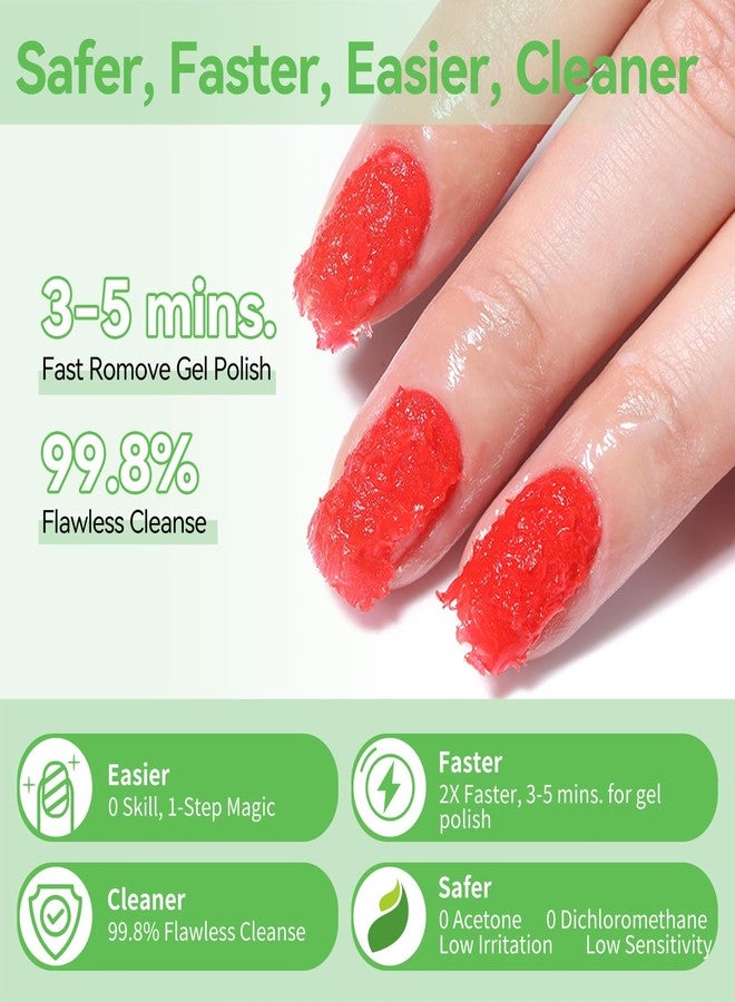 BORN PRETTY Gel Nail Polish Remover, 2 Pack Professional Gel Polish Remover for Nails, Quick & Easy Polish Remover In 3-5 Minutes, No Need for Foil Soak Or Wrap - Image 2
