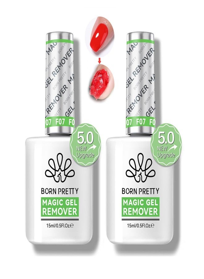 BORN PRETTY Gel Nail Polish Remover, 2 Pack Professional Gel Polish Remover for Nails, Quick & Easy Polish Remover In 3-5 Minutes, No Need for Foil Soak Or Wrap - Image 1