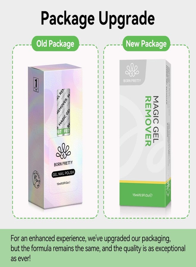 BORN PRETTY Gel Nail Polish Remover, 2 Pack Professional Gel Polish Remover for Nails, Quick & Easy Polish Remover In 3-5 Minutes, No Need for Foil Soak Or Wrap - Image 4