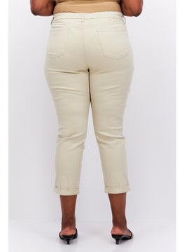 NYDJ Women Regular Fit Plain Stretchable Jeans, Beige  - Image 4