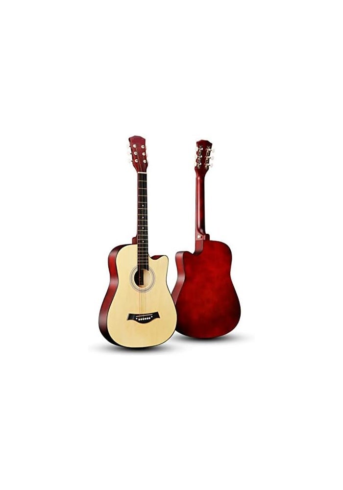 MegArya 38 Inch Natural Acoustic Guitar for Beginners - Image 4
