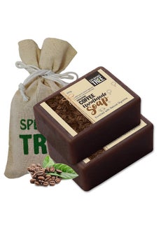 Speaking Tree Speaking Tree Exfoliating Coffee Handmade Soap 100Gms (Pack Of 2) | Specially Formulated And Cold Processed All Natural Ingredients For Perfectly Clean Skin - Handmade With Love  - Image 1