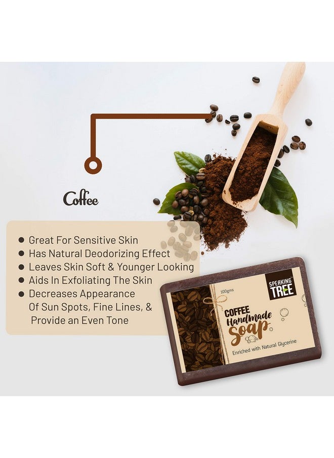 Speaking Tree Speaking Tree Exfoliating Coffee Handmade Soap 100Gms (Pack Of 2) | Specially Formulated And Cold Processed All Natural Ingredients For Perfectly Clean Skin - Handmade With Love  - Image 5