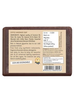 Speaking Tree Speaking Tree Exfoliating Coffee Handmade Soap 100Gms (Pack Of 2) | Specially Formulated And Cold Processed All Natural Ingredients For Perfectly Clean Skin - Handmade With Love  - Image 3