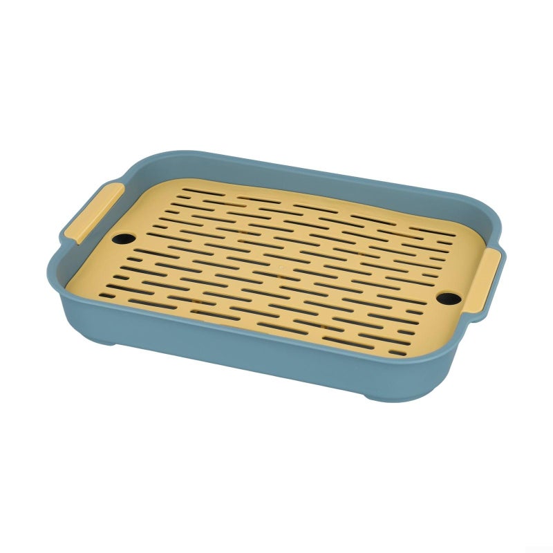 Small Pet Litter Tray For Rabbits Guinea Pigs Size A ABS Plastic Easy Clean Detachable Grid - Image 5