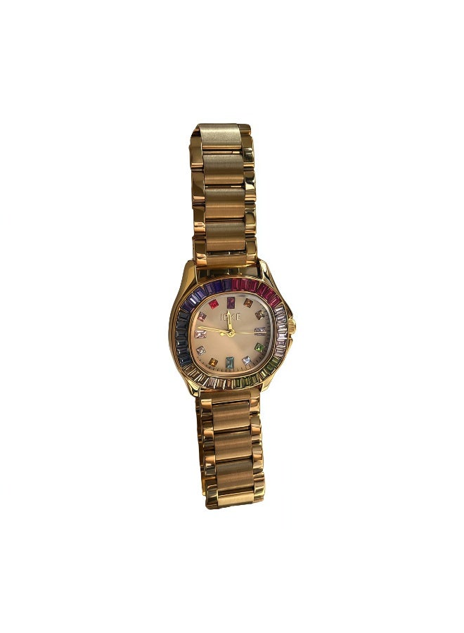 اياكي ساعة كوارتز نسائية فاخرة مرصعة بالألماس - Image 1