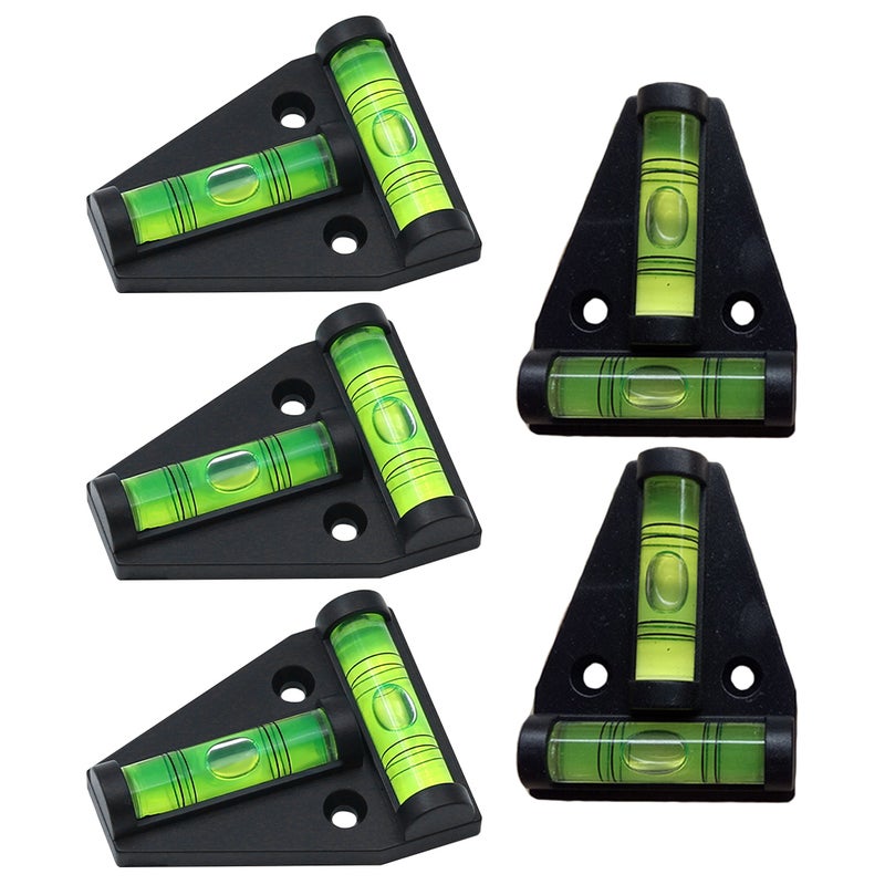 5pcs Two Shaped Levels Mini Triangle Bubble Spirit Levels Vertical Horizontal Levels - Image 5