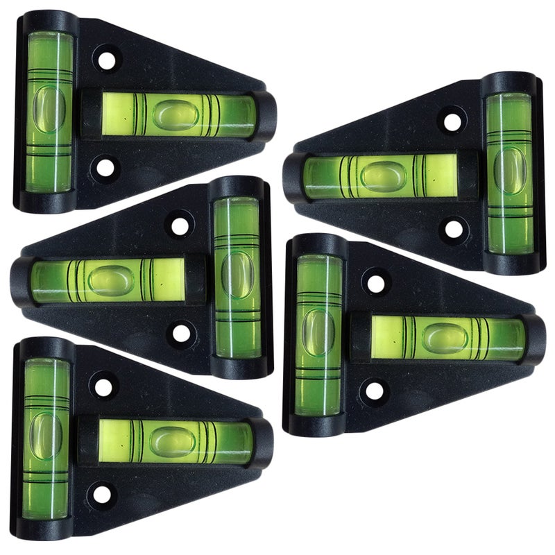 5pcs Two Shaped Levels Mini Triangle Bubble Spirit Levels Vertical Horizontal Levels - Image 3