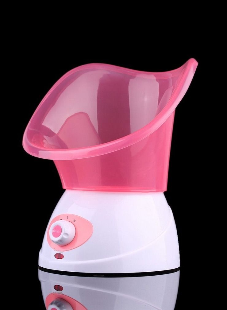 Benice Professional Home Facial Steamer Pink/White - Image 2
