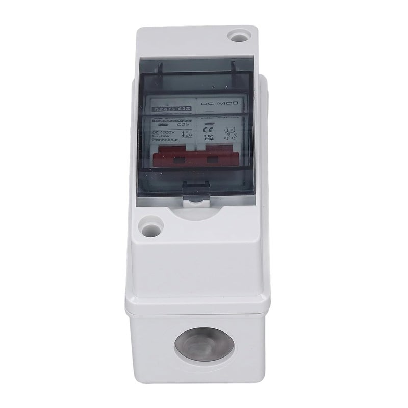 klarako DC PV Miniature Circuit Breaker, Overload Protection Air Switch, Solar IP65 Waterproof PV Disconnect Switch, 2P Photovoltaic System, DC1000V 25A - Image 5