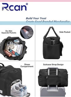 Gym Sports Shoulder Bag Large Capacity Waterproof Travel Riding Durable Crossbody Bag with Shoes Compartment Dry and Wet separation Handbag Lightweight Weekend Sleepover Duffel Bag for Men Women - pzsku/ZAAE261F5AF675BDFD3F0Z/45/_/1700827358/996adda5-d820-4751-bb7a-31da7c39ce6b