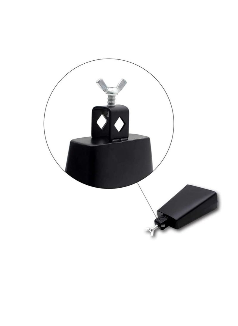 Demeras 6 Inch Durable Cowbell Instrument Metal Percussion Cowbell with Stick for Beginners Music Lovers  - Image 3