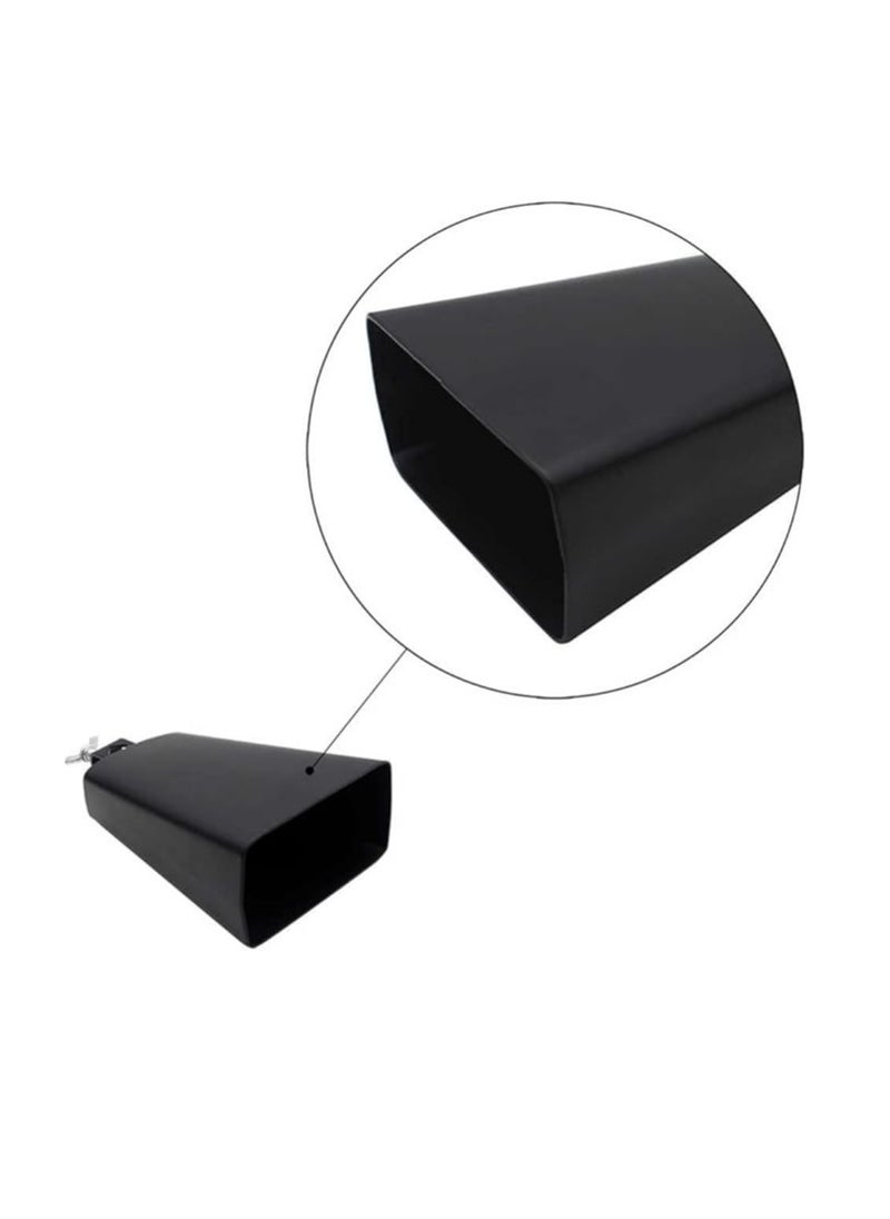 Demeras 6 Inch Durable Cowbell Instrument Metal Percussion Cowbell with Stick for Beginners Music Lovers  - Image 4