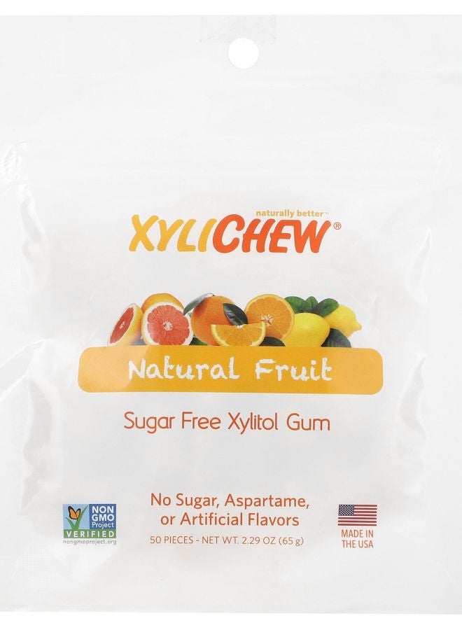 Xylichew Natural Fruit 50 Pieces 2.29 oz (65 g)