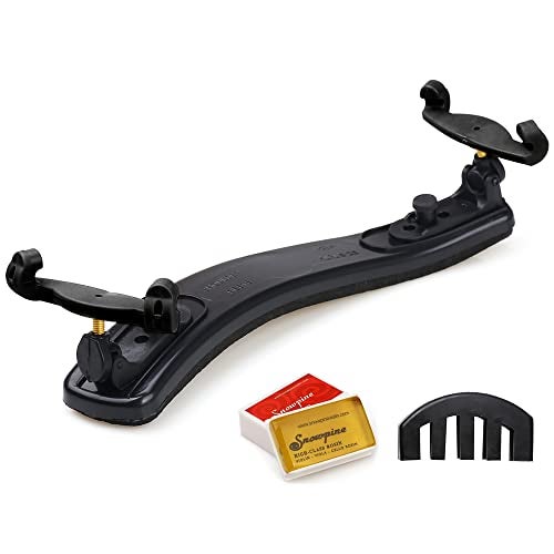 NANYI ​NANYI Violin Shoulder Rest - Collapsible & Adjustable for 1/2 Violins, Universal Fit with Soft High-Strength Sponge (Black) - Includes Mute and Rosin​ - Image 2