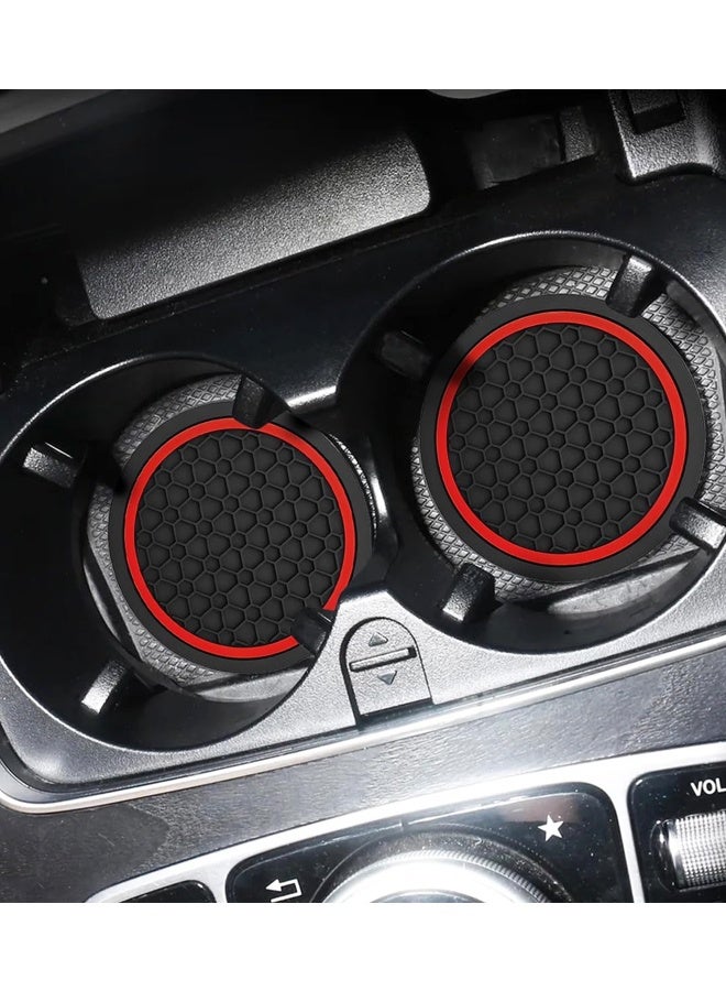 4PCS Car Cup Holder Coasters,2.76 Inch Non Slip Waterproof Dustproof Universal Vehicle Interior Accessories - Image 5