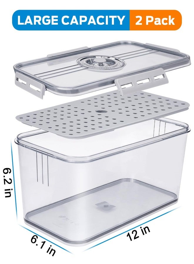 Dynta Bread Box 2 Pack Bread Container Airtight, Recording Time Bread Boxes for Kitchen Counter Organizers and Storage, Plastic Bread Storage with Lid for Homemade Bread, Toast, Loaf, Cookies - Image 2