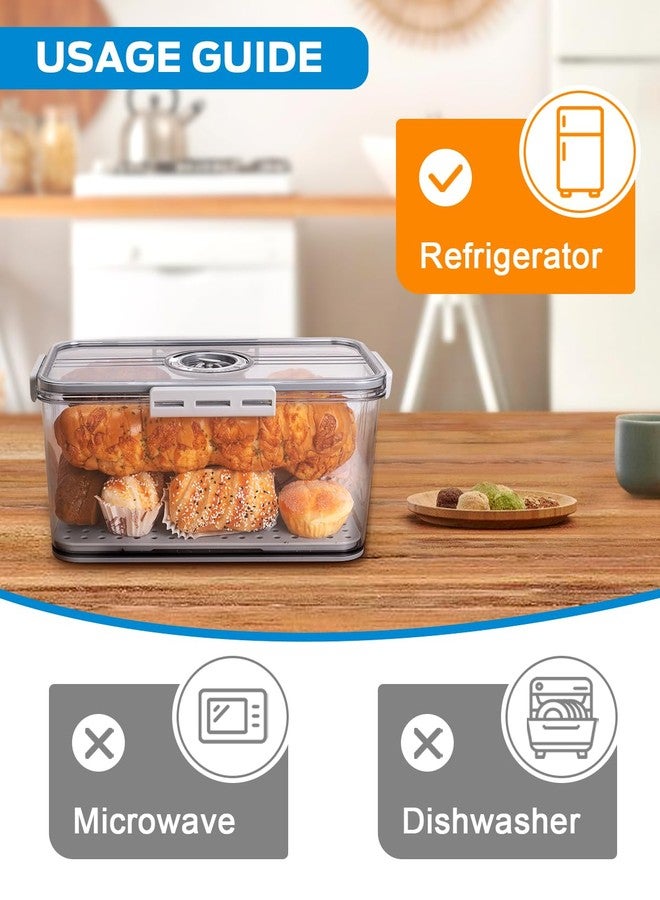 Dynta Bread Box 2 Pack Bread Container Airtight, Recording Time Bread Boxes for Kitchen Counter Organizers and Storage, Plastic Bread Storage with Lid for Homemade Bread, Toast, Loaf, Cookies - Image 5