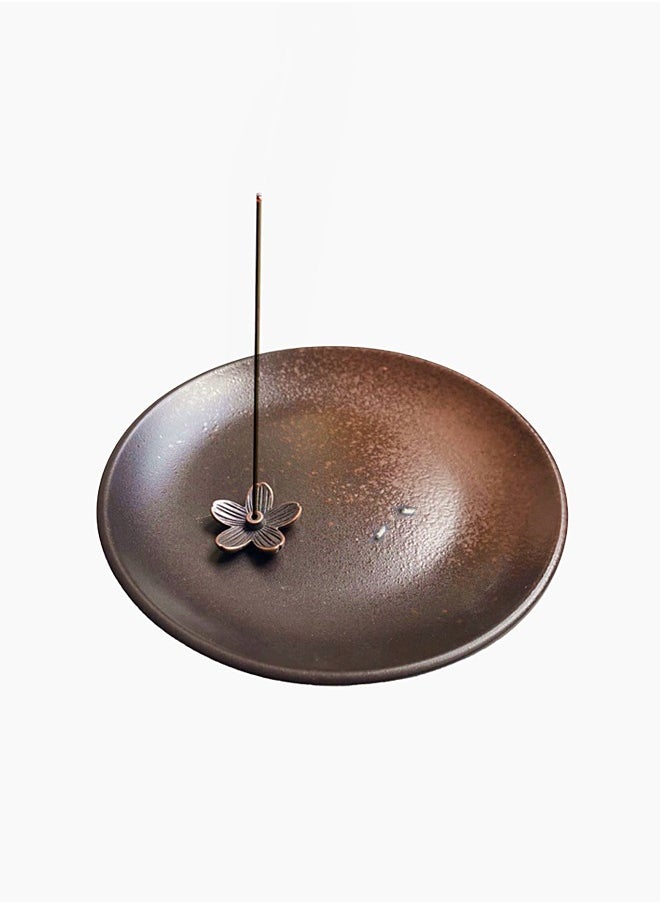 WooFree 2 Pcs Alloy Incense Sticks Burner With Ceramic Ash Catcher  - Image 3