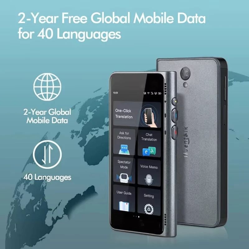 Timekettle T1 Language Translator with 4 Screens and Hdmi, Supports 40 Languages, Black - Image 3