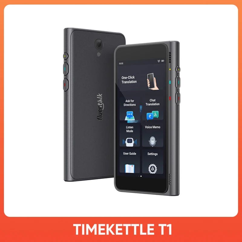 Timekettle T1 Language Translator with 4 Screens and Hdmi, Supports 40 Languages, Black - Image 1