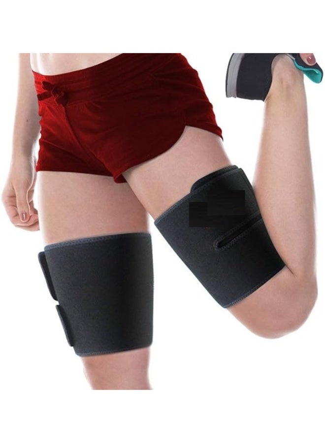 مشذبات الفخذين للرجال والنساء - لف الجسم بالساونا لتدريب الخصر للساقين (مجموعة من قطعتين) - Image 3