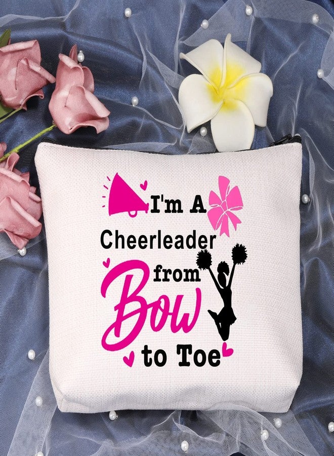 LEVLO Funny Cheerleader Gifts I'm A Cheerleader from Bow to Toe Makeup Bags Cheer Team Gift (I'm A Cheerleader) - Image 4
