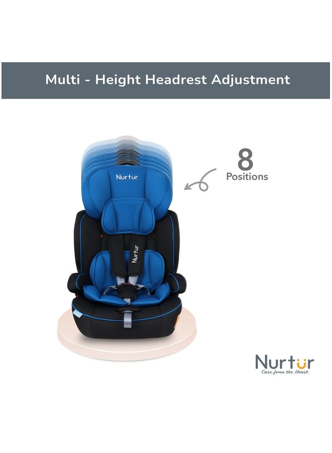 Nurtur Ragnar BabyKids 3in1 Car Seat  Booster Seat  Adjustable Headrest  Extra Protection  5Point Safety Harness  9 months to 12 years  Upto 36kg Official Nurtur Product - Image 4