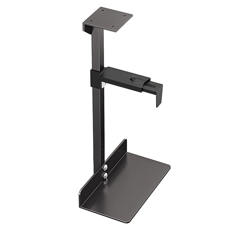 Under Desk CPU Tower Mount Adjustable Heavy Duty Metal Computer Holder - Image 2