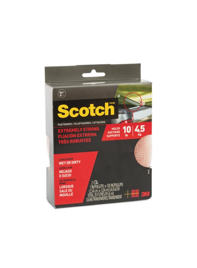 Scotch  2-Piece Heavy Duty Extremely Strong Fasteners Clear 1 x 120inch - Image 1