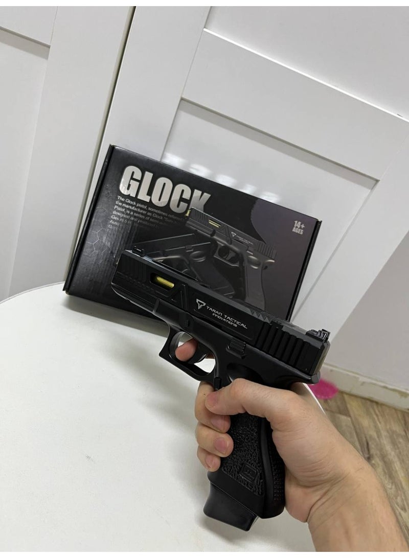 Metal BB Bead Pistol Tactical Style with Extended Magazine – Black