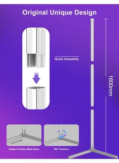 KLNAMAEAAN Remote Control Bluetooth Version RGBIC LED Floor Lamp For Corner Standing, Bedroom and Bedside Decoration Living Room 1.6 Meter  - Image 4