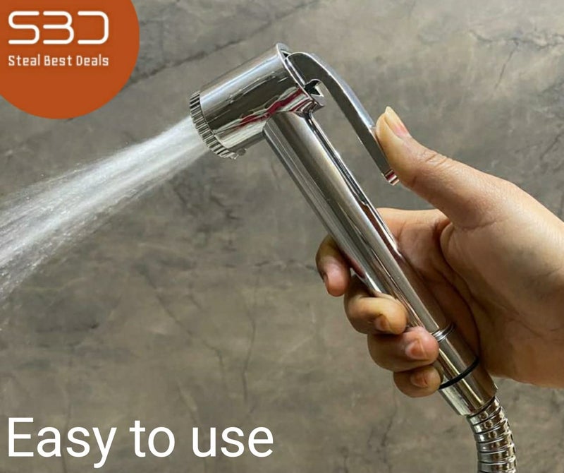 SBD 2pc Health Faucet Gun | Hand Shower | Bidet Jet Spray Gun | Jet Spray for Toliet | Health Faucet Gun only (Classic) - Image 2