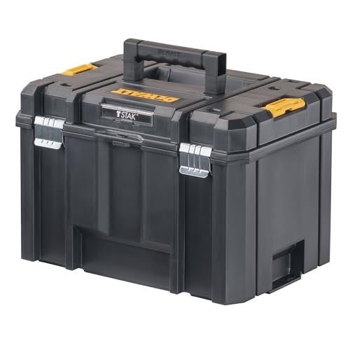 DEWALT TSTAK Tool Box Extra Large Design Removable Tray for Easy Access to Tools Water and Debris Resistant DWST17806 - Image 1