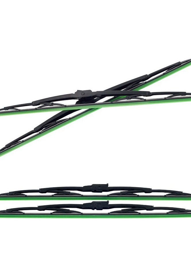 Silent and High-Quality U-Shaped Connector Ribbed Wiper Blades, a Pair of Universal Anti-Scratch Windshield Wipers for Multiple Car Models (Optimal Choice for Vehicle Owners' Adaptation), 26 Inches - Image 3