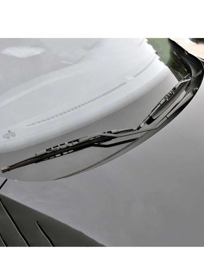 Silent and High-Quality U-Shaped Connector Ribbed Wiper Blades, a Pair of Universal Anti-Scratch Windshield Wipers for Multiple Car Models (Optimal Choice for Vehicle Owners' Adaptation), 26 Inches - Image 5
