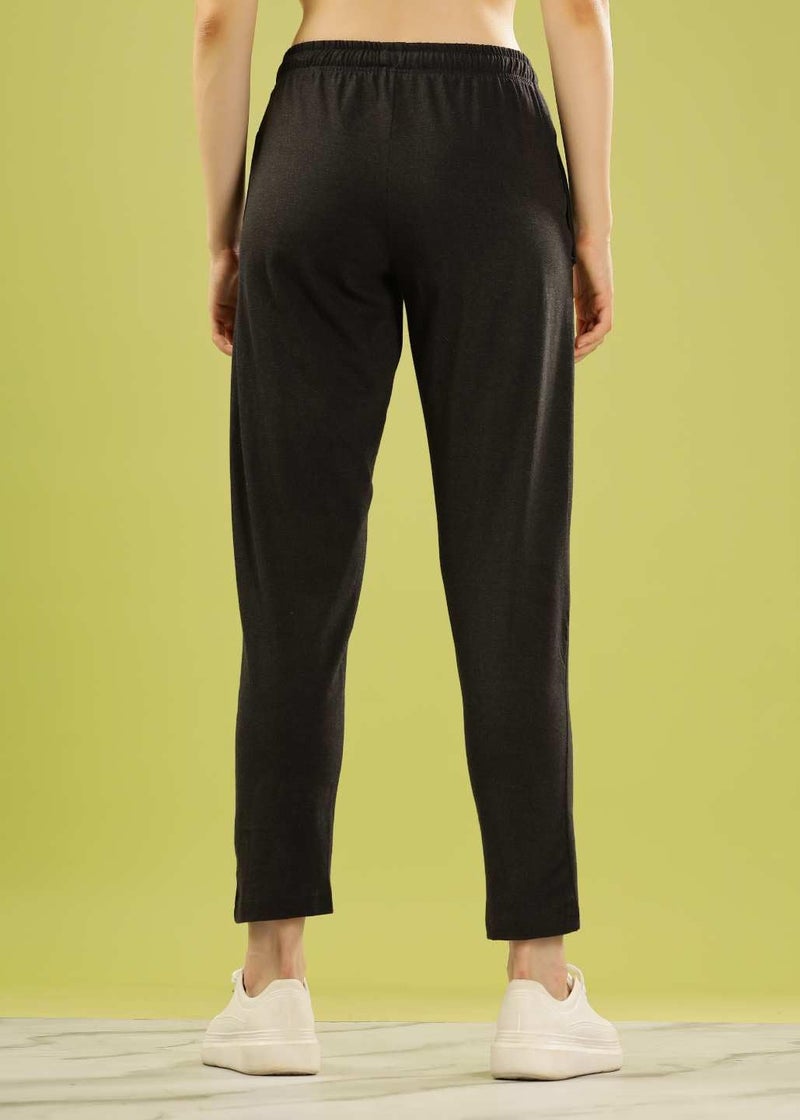 Dollar Women's Cotton Track Pant (8905203773893_AWTP-941-CHCL-PO1_S) Charcoal - Image 3