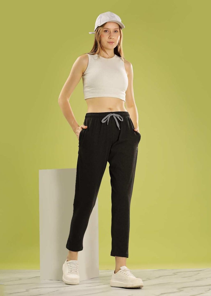 Dollar Women's Cotton Track Pant (8905203773893_AWTP-941-CHCL-PO1_S) Charcoal - Image 5