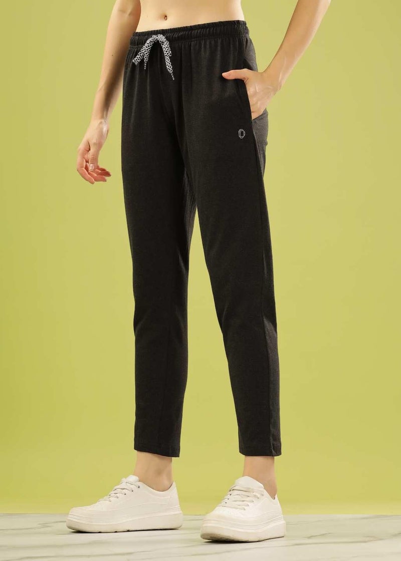 Dollar Women's Cotton Track Pant (8905203773893_AWTP-941-CHCL-PO1_S) Charcoal - Image 2