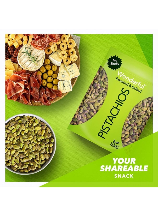 Wonderful Pistachios, No Shells, Roasted And Salted Nuts, 24Oz Resealable Bag  - Image 4