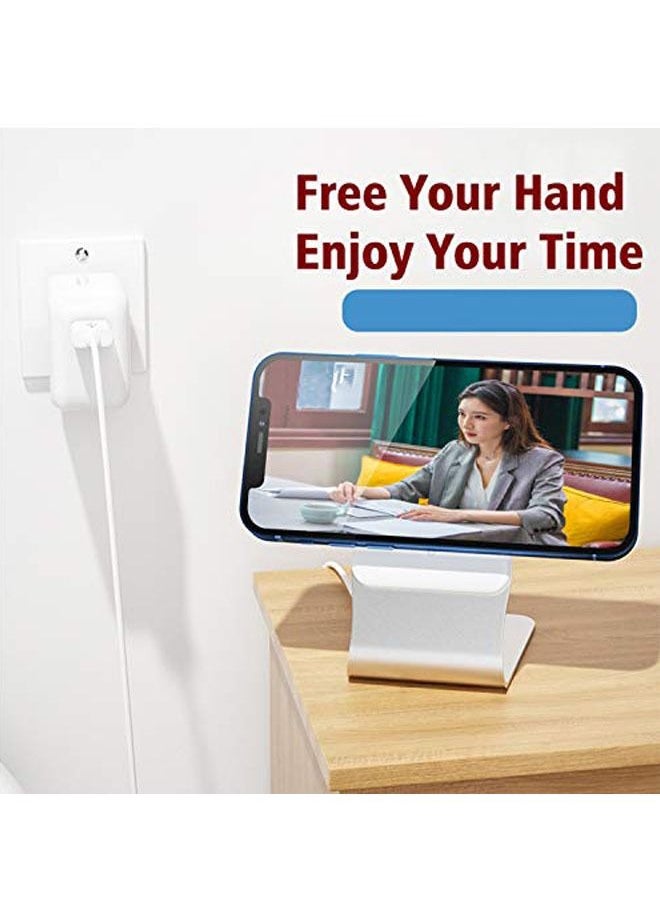 TYCOM - Tycom for MagSafe Desk Mount, Aluminum Desktop Phone Stand Holder Dock for iPhone 12 13/iPhone 12 13 Pro/iPhone 12 13 Pro Max/iPhone 12 13 Mini (L Shape) - Image 1